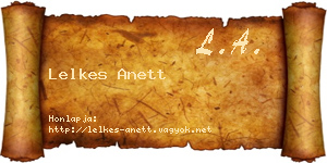 Lelkes Anett névjegykártya